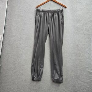 Fourlaps Men Activewear Pants M Gray Jogger RE-UP Zipper 28" Inseam Logo